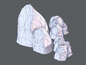 rock v01 Modello 3D