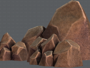 rock v01 Modello 3D