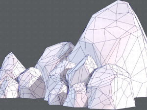 rock v01 Modello 3D