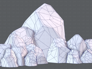 rock v01 Modello 3D