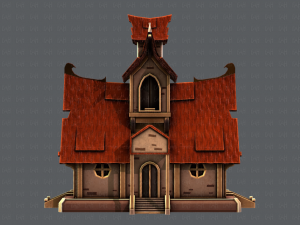 house cartoon v02 3D 모델