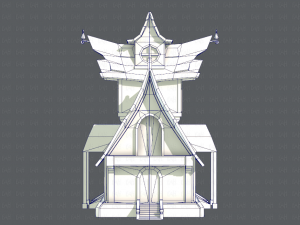 house cartoon v02 3D 모델