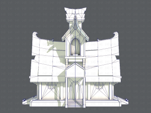 house cartoon v02 3D 모델