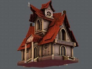 house cartoon v02 3D 모델
