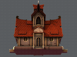 house cartoon v02 3D 모델