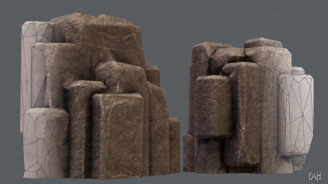 rocks v03 3D Model .c4d .max .obj .3ds .fbx .stl .blend 