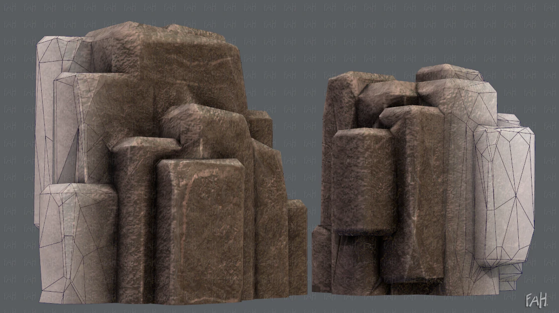 rocks v03 3D Model .c4d .max .obj .3ds .fbx .stl .blend 