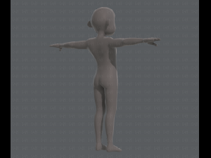 base mesh old man character v04 Modèle 3D