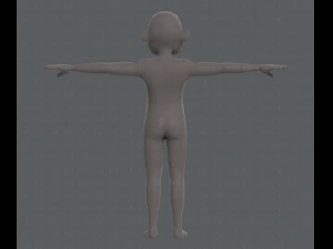 base mesh old man character v04 3D Model