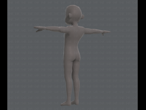 base mesh old man character v04 Modèle 3D