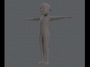 base mesh old man character v04 3D Model