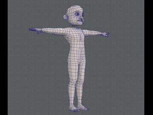 base mesh old man character v04 Modèle 3D