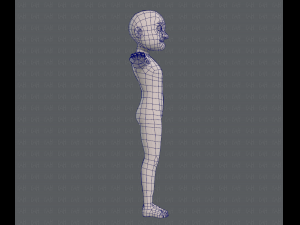 base mesh old man character v04 Modèle 3D