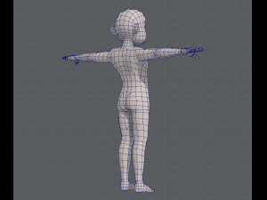 base mesh old man character v04 Modèle 3D