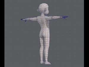 base mesh old man character v04 3D Model