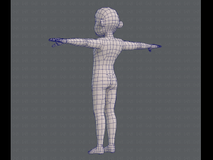 base mesh old man character v04 Modèle 3D