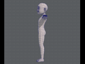 base mesh old man character v04 Modèle 3D