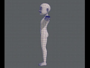base mesh old man character v04 3D Model