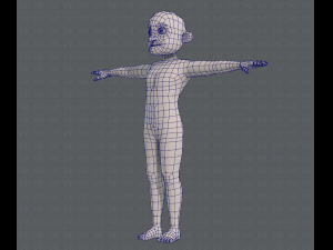 base mesh old man character v04 Modèle 3D