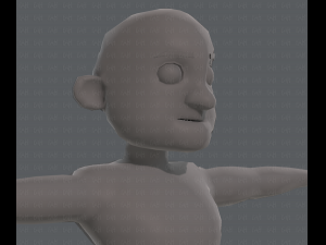 base mesh old man character v04 Modèle 3D