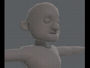 base mesh old man character v04 3D Model