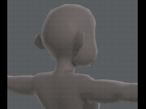 base mesh old man character v04 Modèle 3D