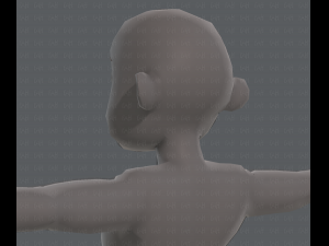 base mesh old man character v04 Modèle 3D