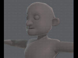 base mesh old man character v04 Modèle 3D