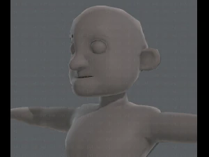 base mesh old man character v04 3D Model