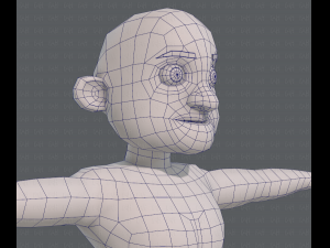 base mesh old man character v04 Modèle 3D