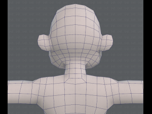 base mesh old man character v04 Modèle 3D
