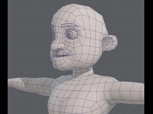 base mesh old man character v04 Modèle 3D