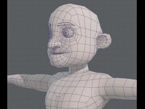 base mesh old man character v04 3D Model