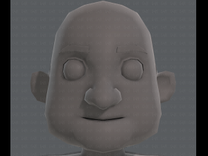 base mesh old man character v04 Modèle 3D