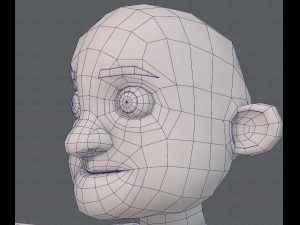 base mesh old man character v04 Modèle 3D