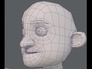 base mesh old man character v04 3D Model