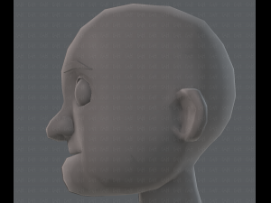 base mesh old man character v04 Modèle 3D