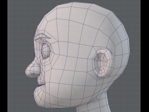 base mesh old man character v04 Modèle 3D