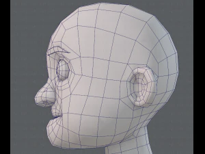 base mesh old man character v04 3D Model