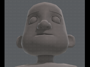base mesh old man character v04 Modèle 3D