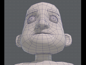 base mesh old man character v04 Modèle 3D