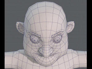 base mesh old man character v04 3D Model