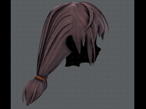 3d hair style for girl v38 3Dモデル