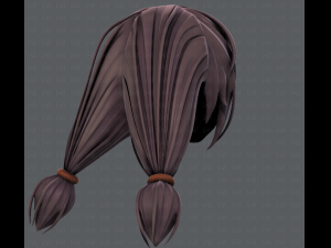 3d hair style for girl v38 3Dモデル