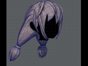 3d hair style for girl v38 3Dモデル