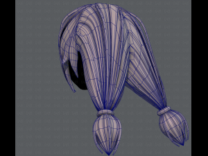 3d hair style for girl v38 3Dモデル