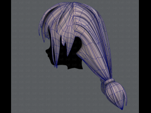 3d hair style for girl v38 3Dモデル
