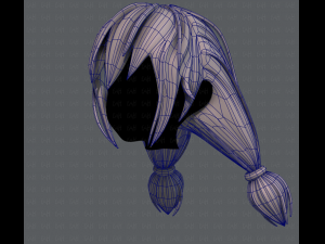 3d hair style for girl v38 3Dモデル