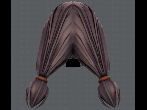 3d hair style for girl v38 3Dモデル