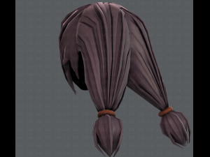 3d hair style for girl v38 3Dモデル